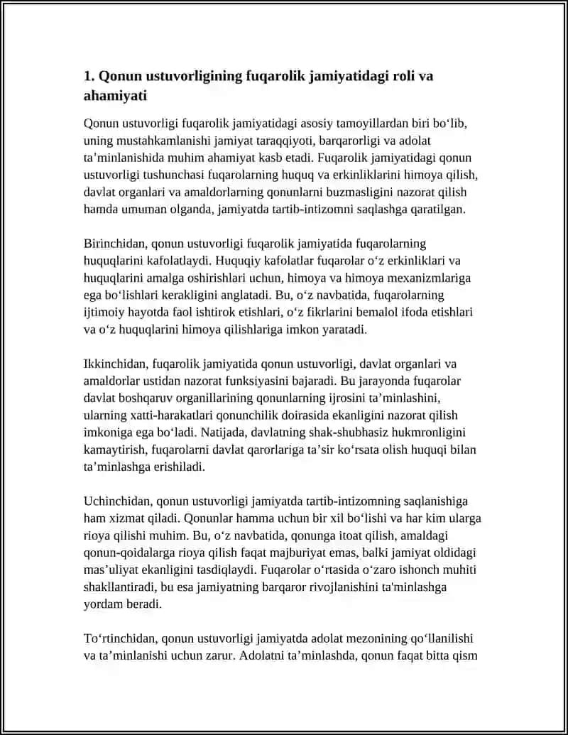 Qonun ustuvorligi fuqarolik jamiyatida 4
