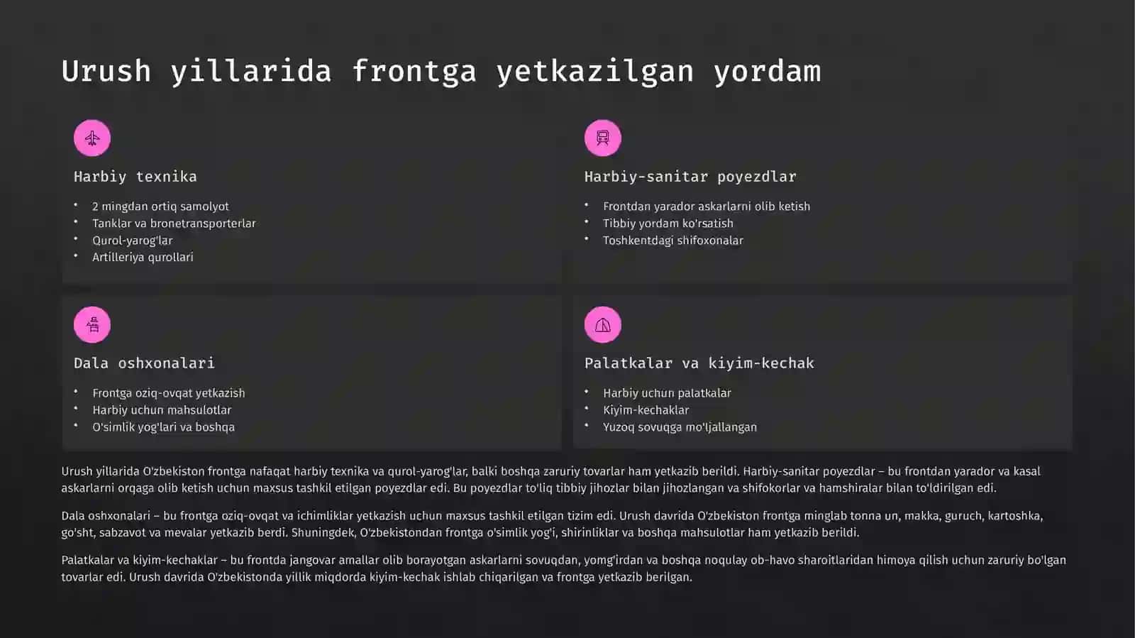 Xotira va qadrlash kuni uchun taqdimot 4
