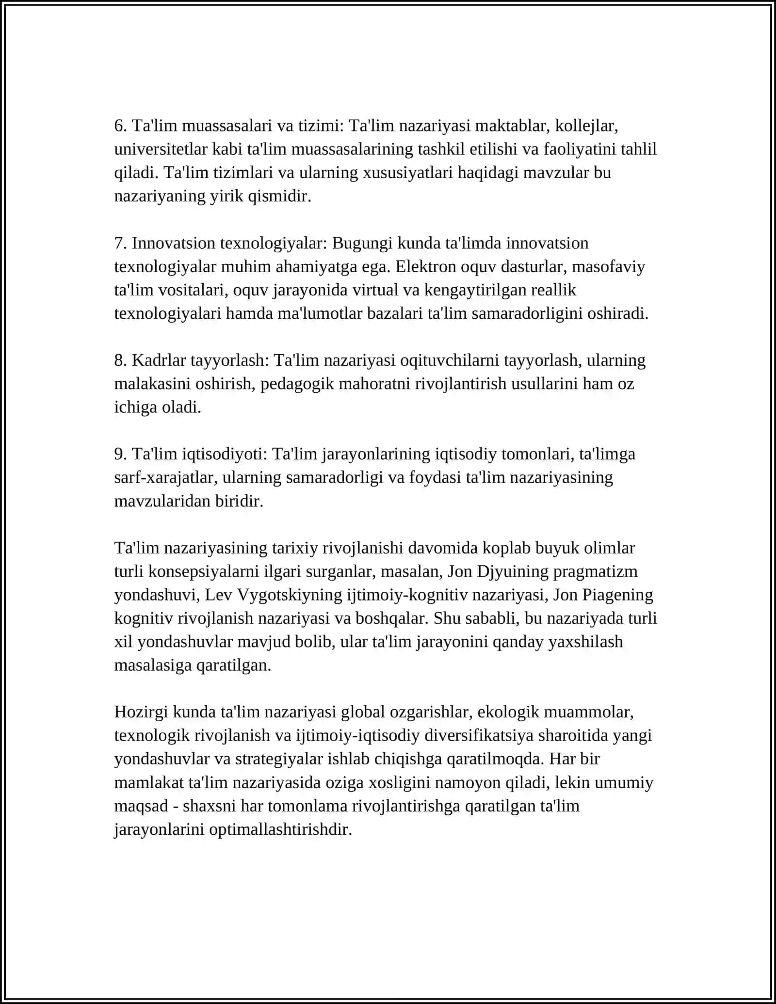 DIDAKTIKA PEDAGOGIK TAʼLIM NAZARIYASI SIFATIDA OID GLOSSARIY TUZISH 4