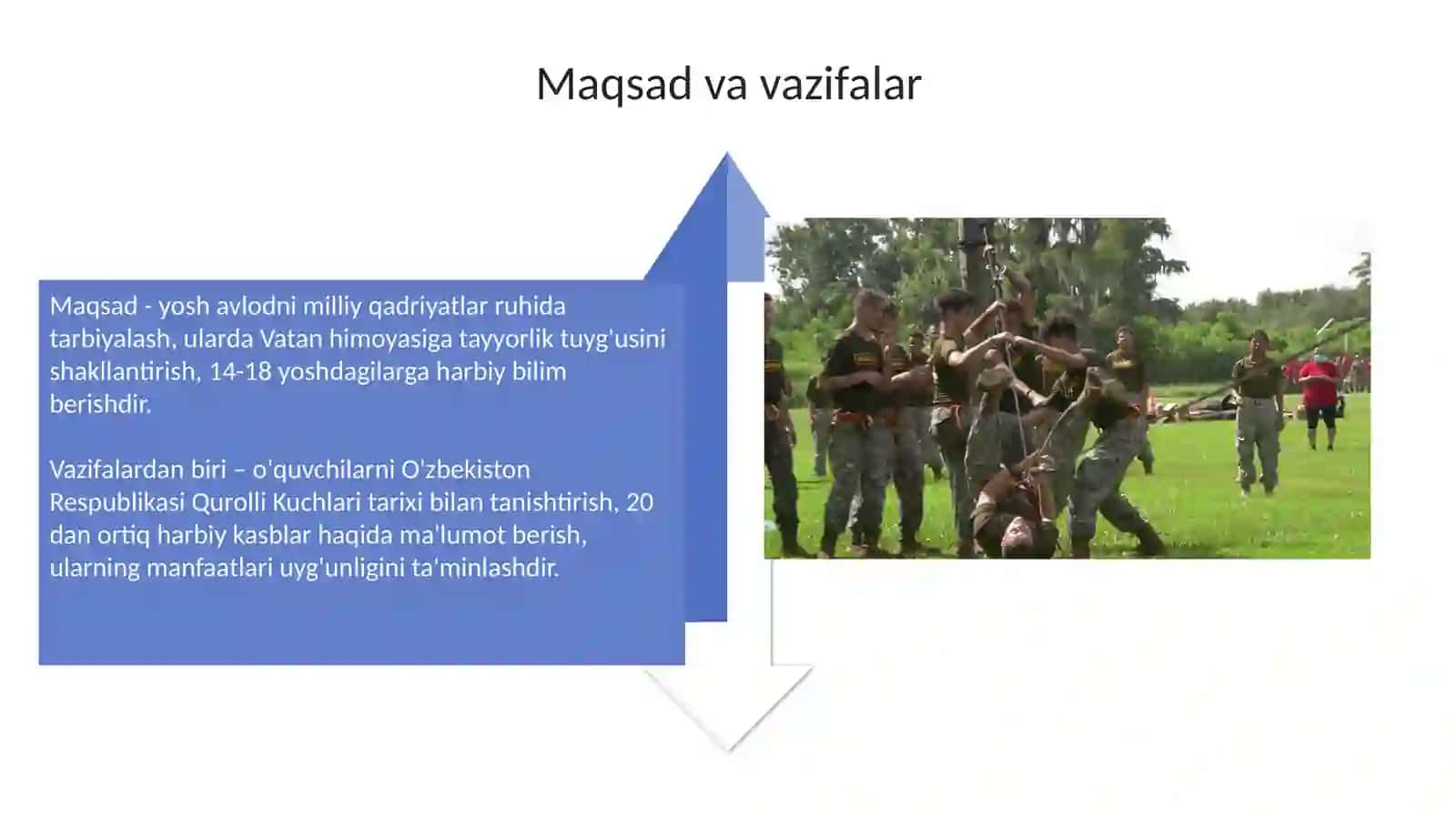 Harbiy-vatanparvarliktarbiyasinirejalashtirishgaqo‘yilgantalablar 4