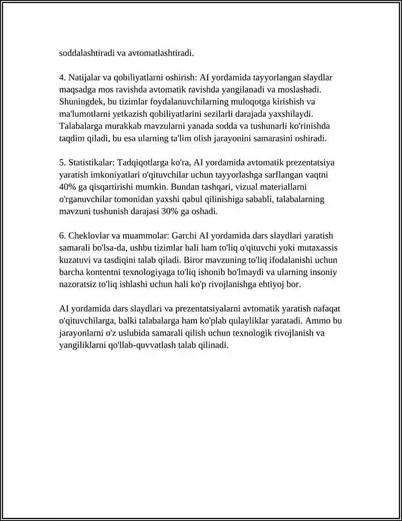 AI Yordamida Talim Uchun Vizual Materiyallar Tayyorlash 4