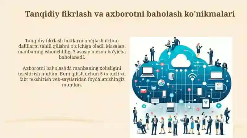 Ommaviy axborot vositalari savodxonligi va axborot madaniyati 4