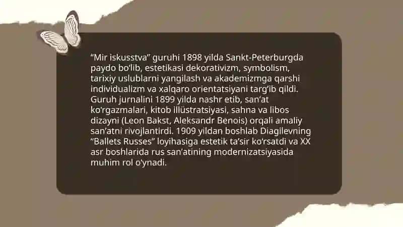 Rus sanʼatidagi muhim oʻzgarishlar 4