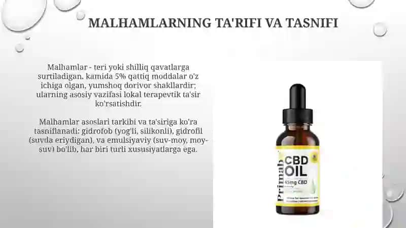 Applikatsion dori shakllari va malhamlar haqida umumiy ma'lumot 4