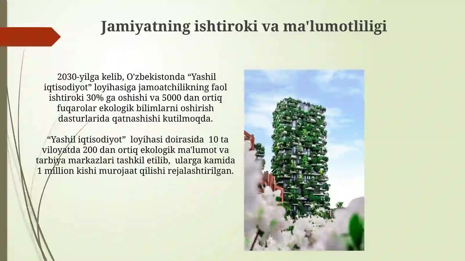 Yashil iqtisodiyot 2030 loyihasi 4
