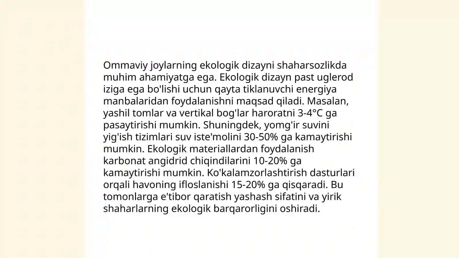 Mavzu: Jamoat binolari hududlarini me’moriy landshaft tashkil etish 4