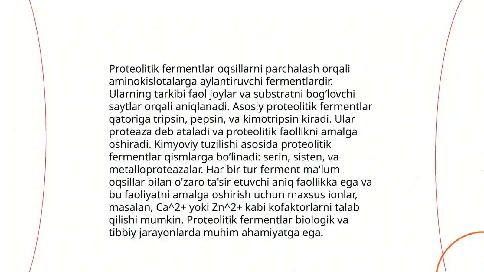 Proteolitik fermentlar va ularning xossalari 4