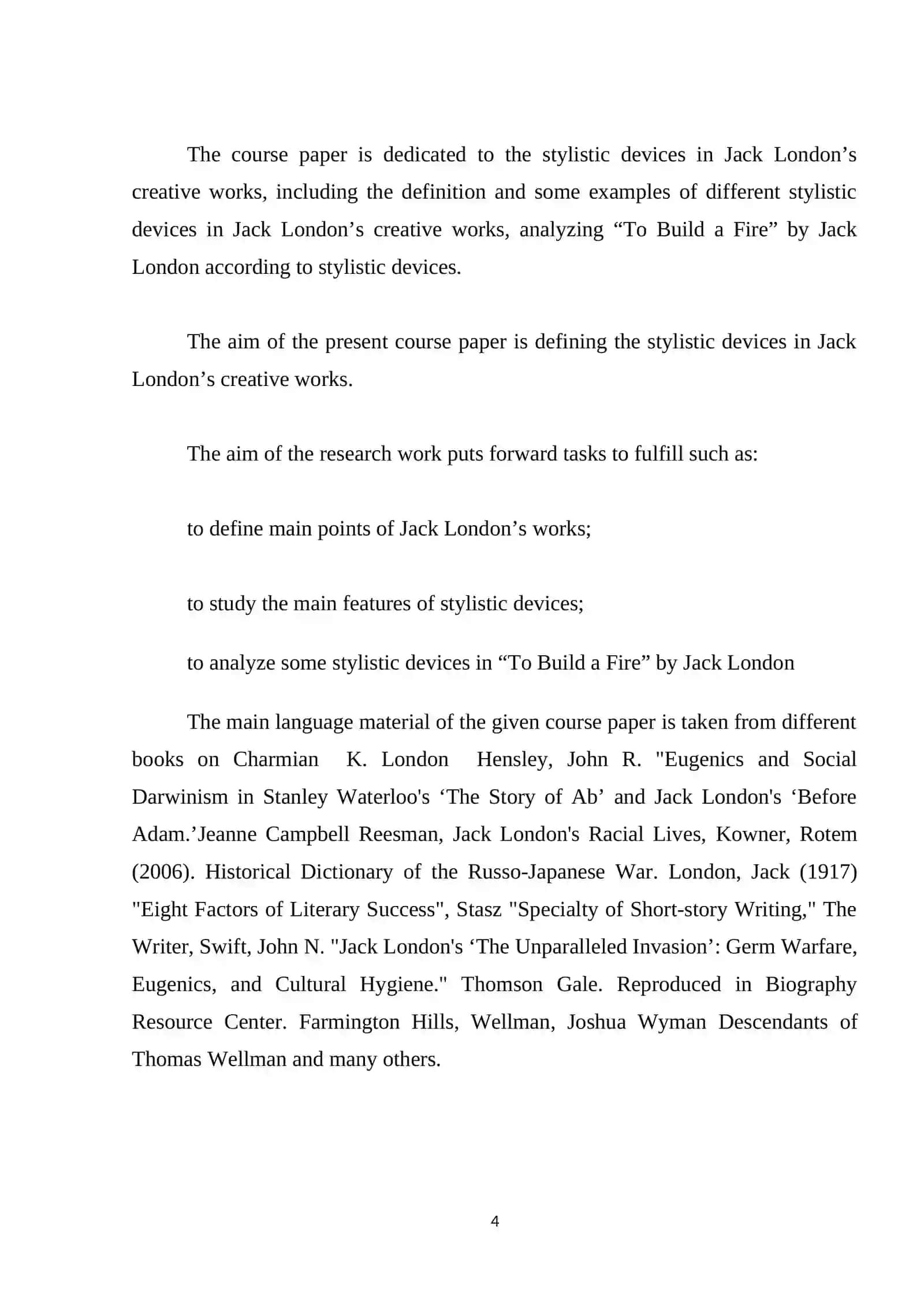Stylistic devices in Jack London’s creative works 4