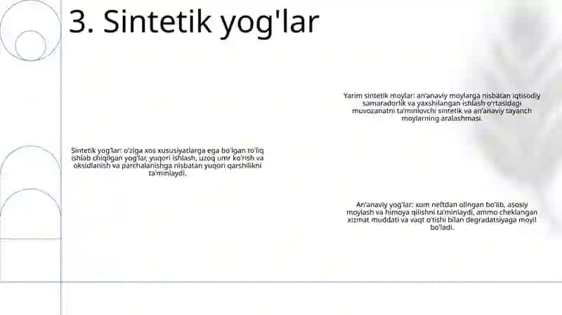 Yarim Sintetik Va Sintetik Moylar 4