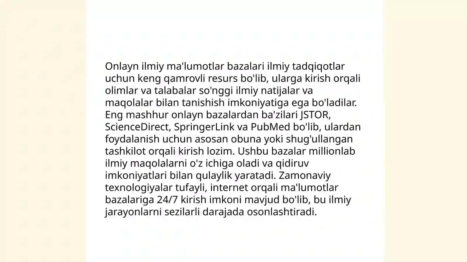 Ilmiy taqdimot uchun axborot izlashning asosiy usullari 4