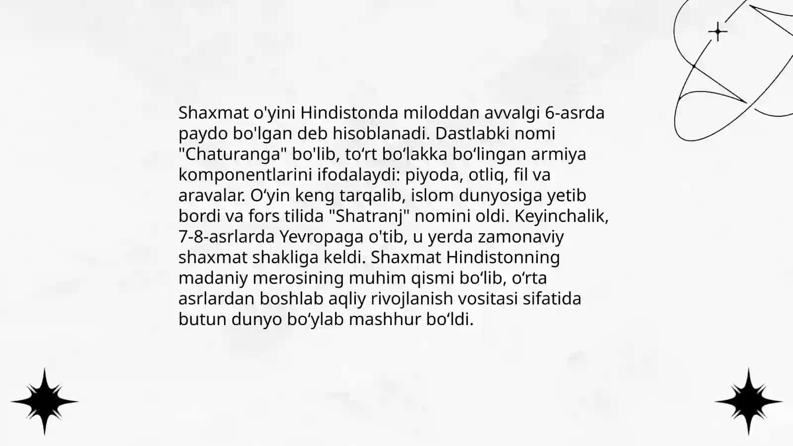 Shaxmatning kelib chiqish tarixi 4