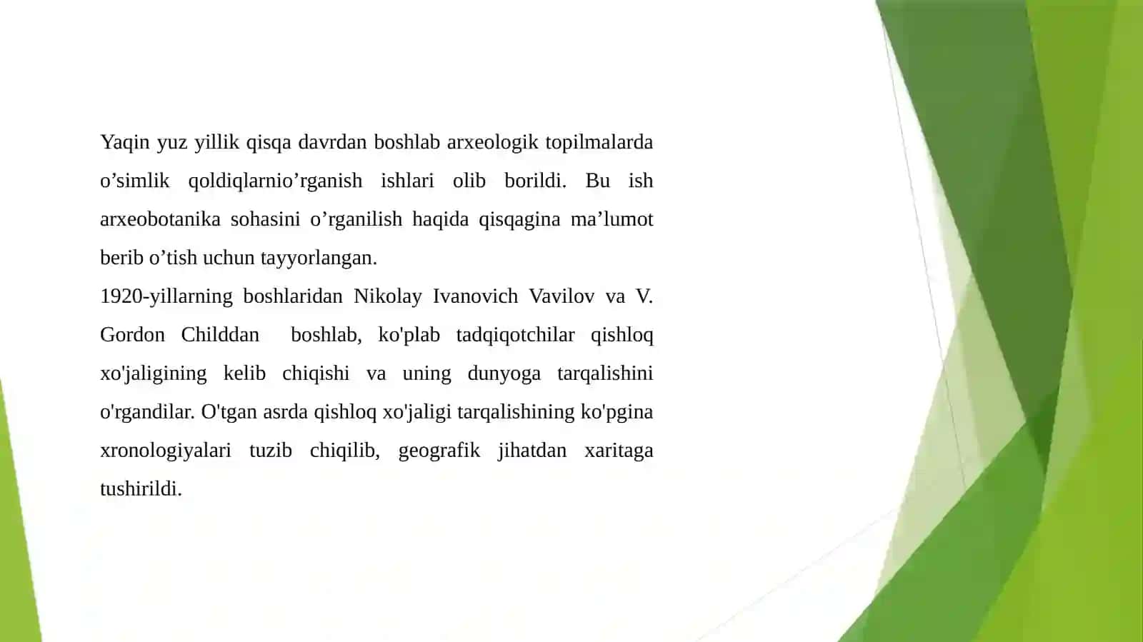ARXEOLOGIK TADQIQOTLARDA ARXEOBOTANIKA 4