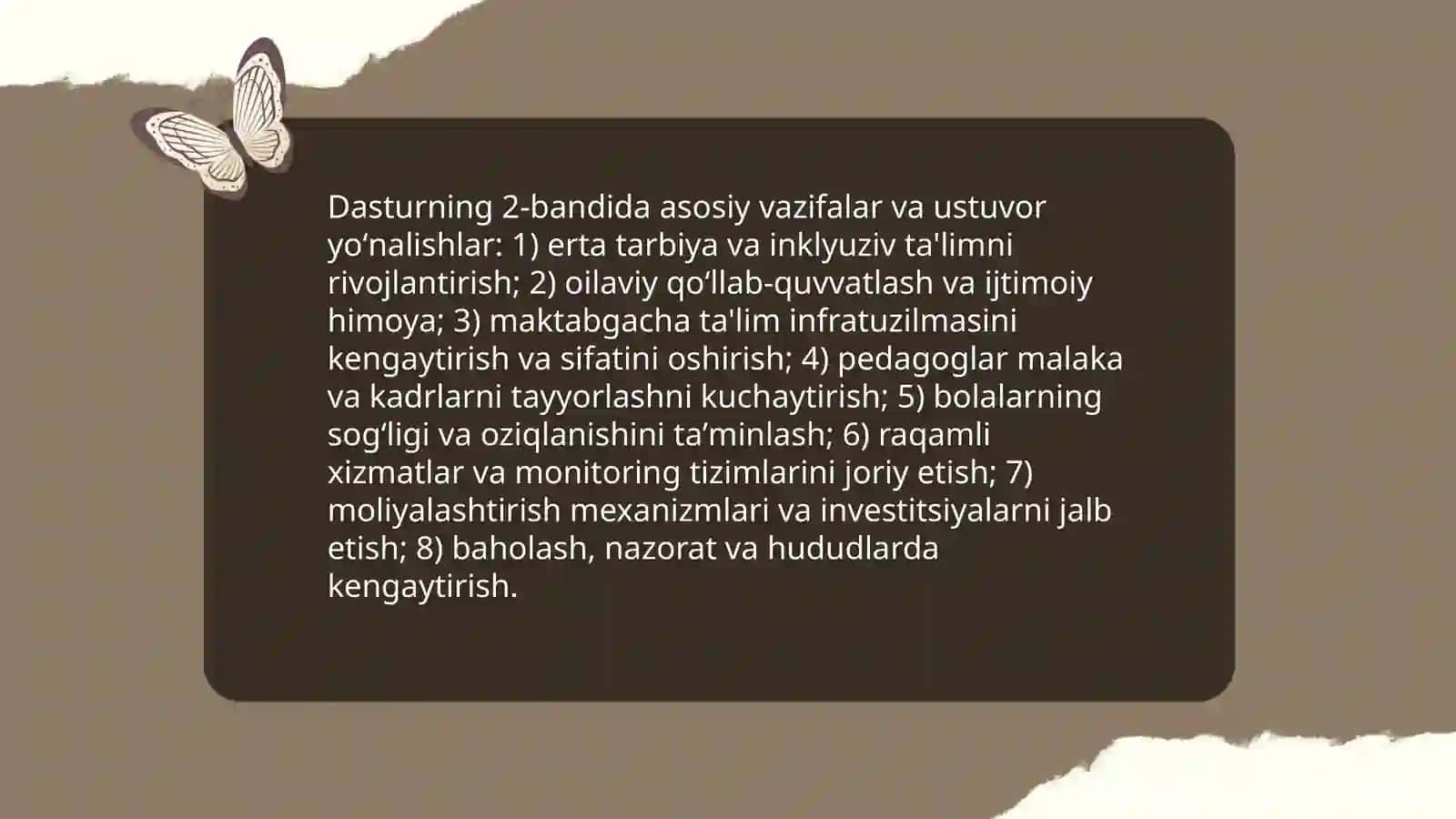 Takomillashtirilgan Ilk qadam dasturining mazmuni 4
