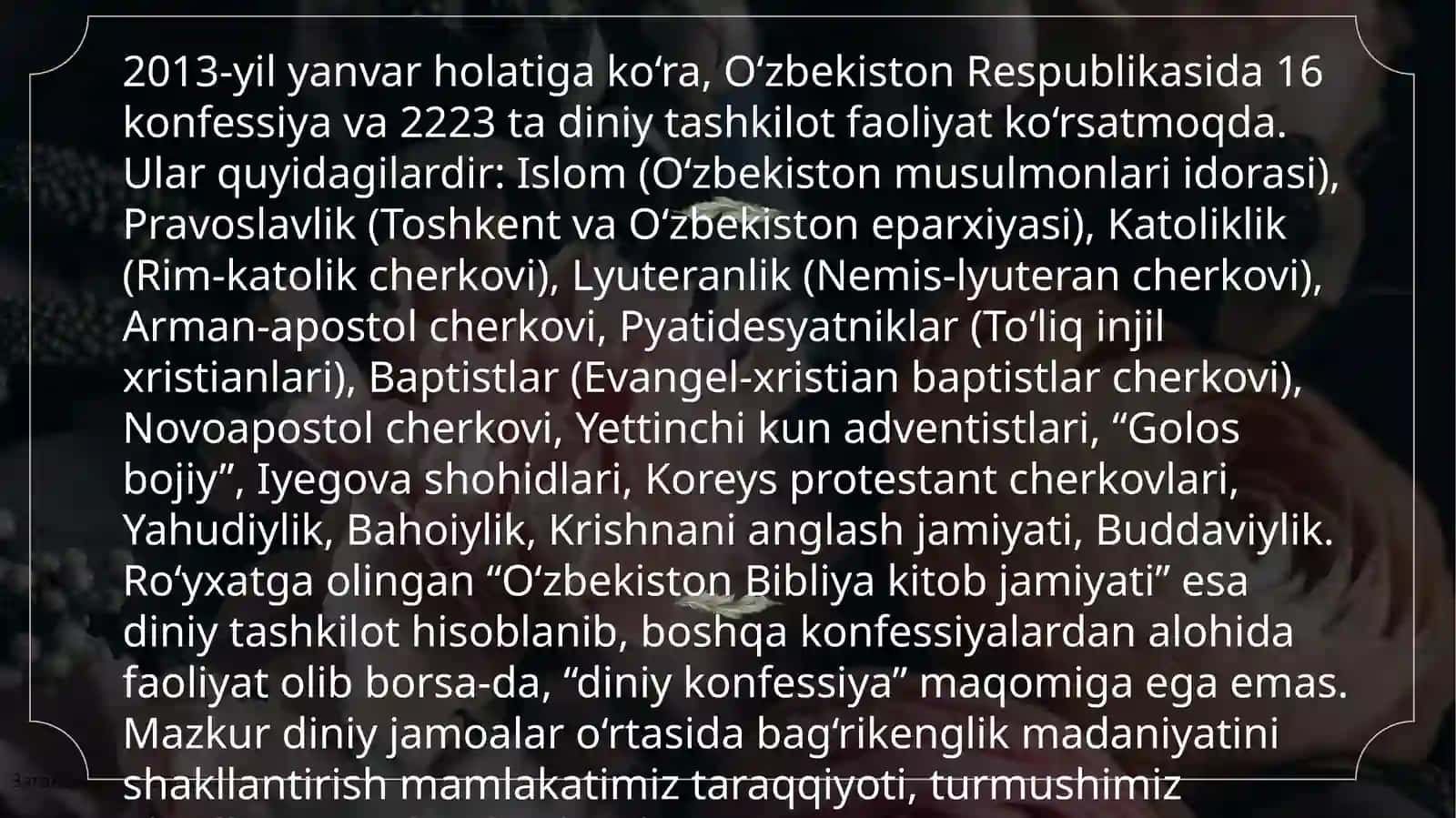 O'zbekistonda din va diniy tashkilotlar 4