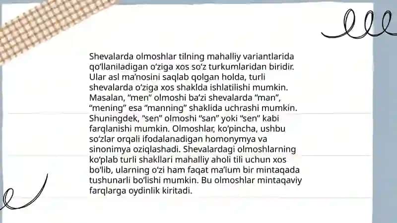 Shevalarda olmoshlarning qo'llanilishi 4