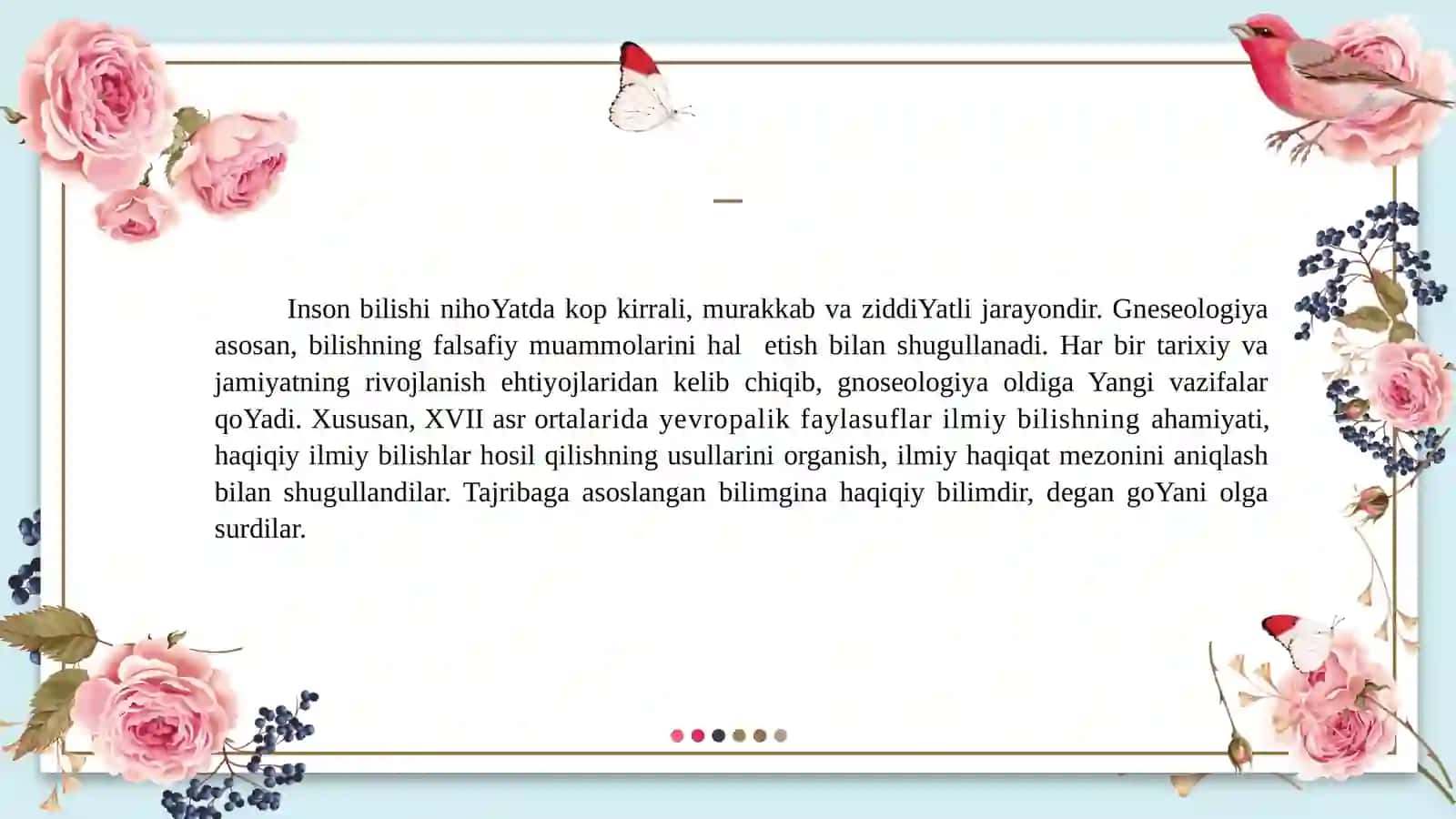 Bilish falsafasi (Gnoseologiya). Mantiq bilish nazariyasi 4