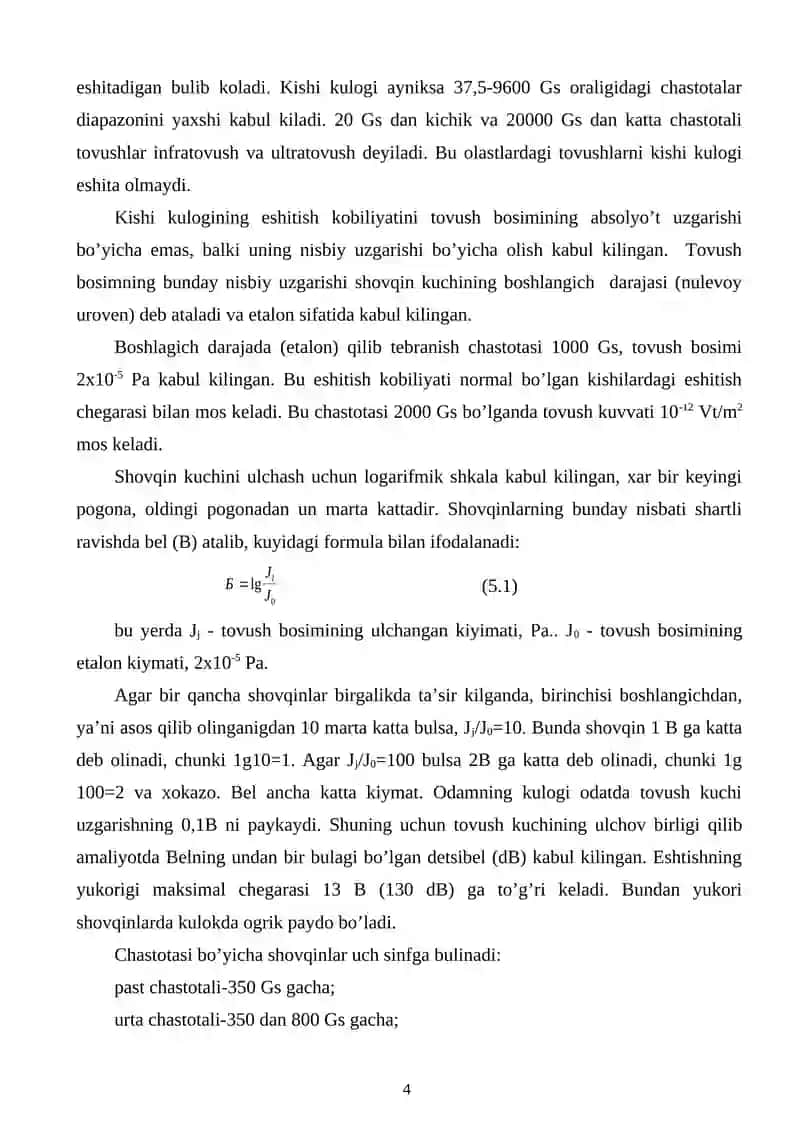 Shovqin va titrashdan texnik vositalarining guruxlanishi va tuzulishi 4