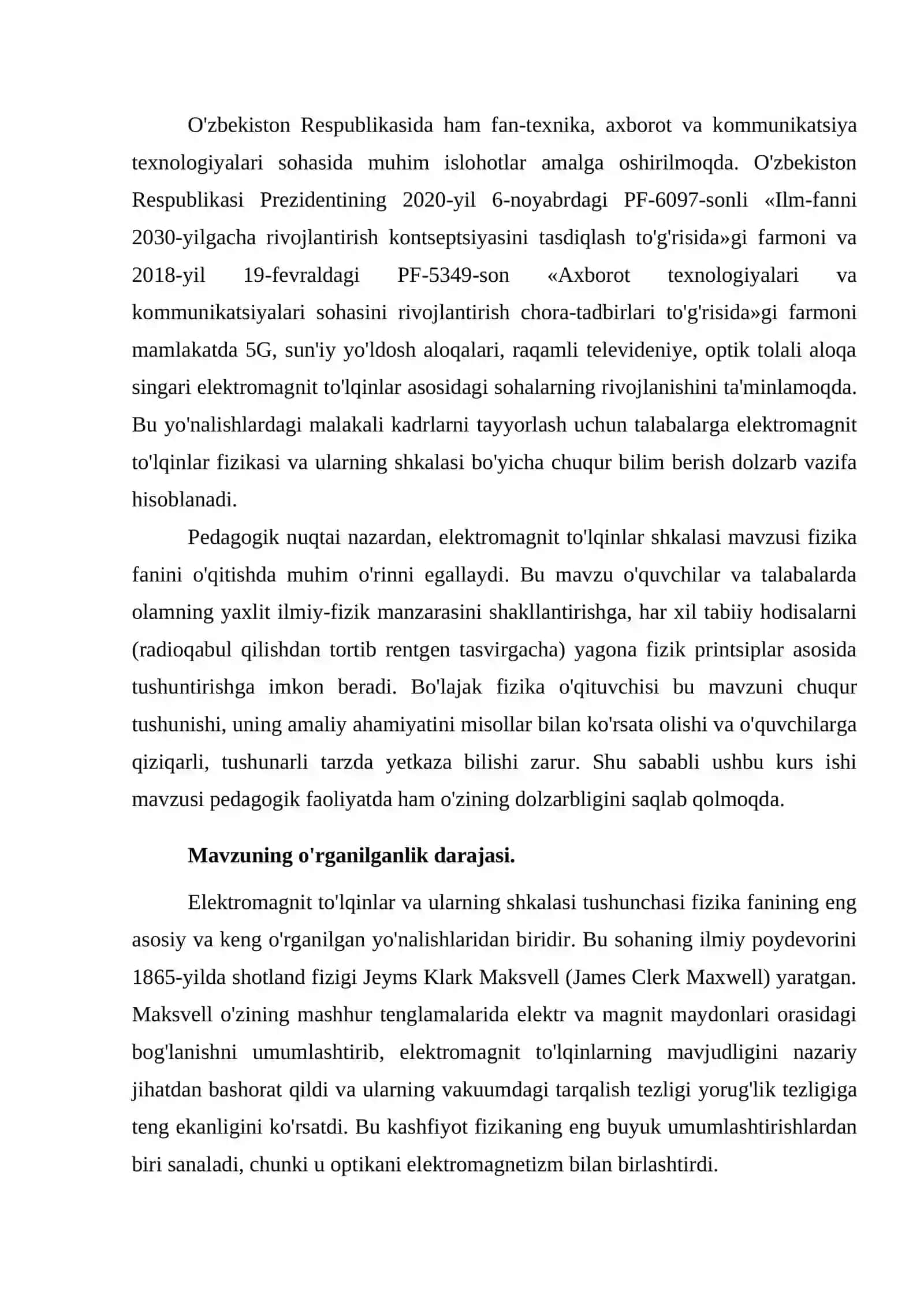 ELEKTROMAGNIT TO'LQINLAR SHKALASINI TAHLIL QILISH 4