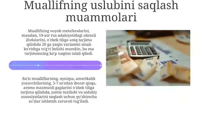Tarjimaning stilistik muammolari 4