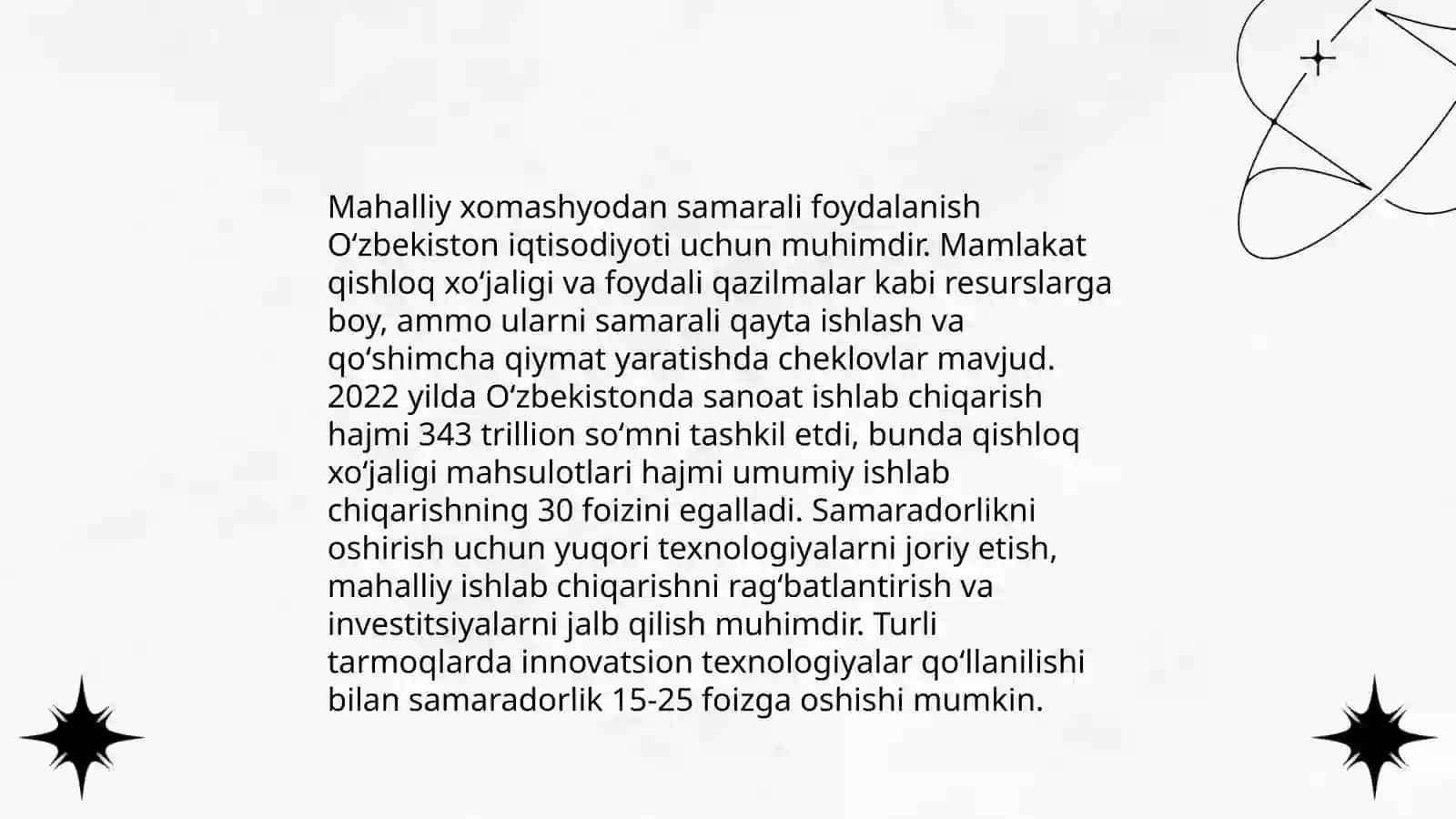 O‘zbekistonda ishlab chiqarishning tarkibiy tuzilishini qayta qurish jarayonida makroiqtisodiy barqarorlikni ta’minlash muammolari 4