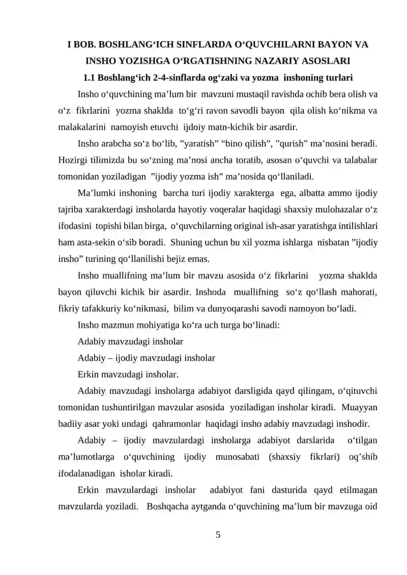 Boshlang‘ich sinf o‘quvchilarini bayon yozishga o‘rgatish (2-4-sinflar) 4