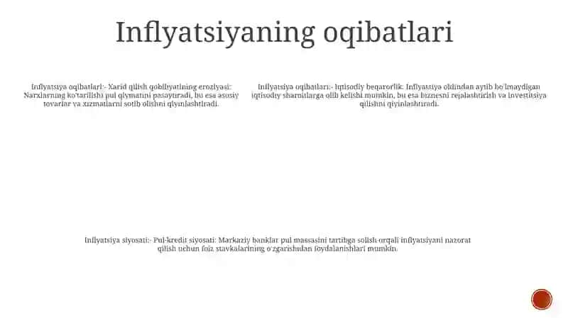 Inflyatsiyaga Qarshi Siyosat 4