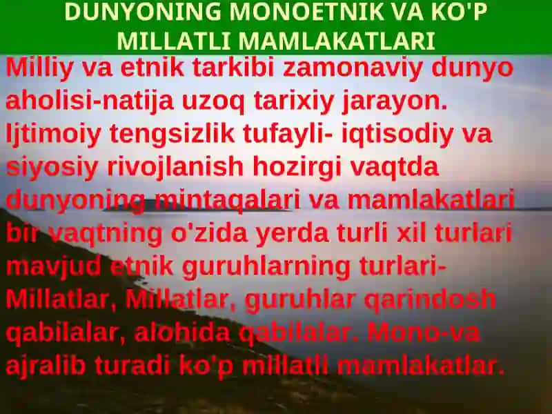 DUNYO XALQLARI MA'DANIYATIDAGI UMUMIYLIK VA FARQLARI 4