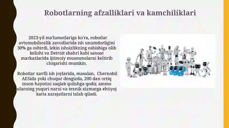 Robotlar va ularning inson hayotiga ya'siri 4