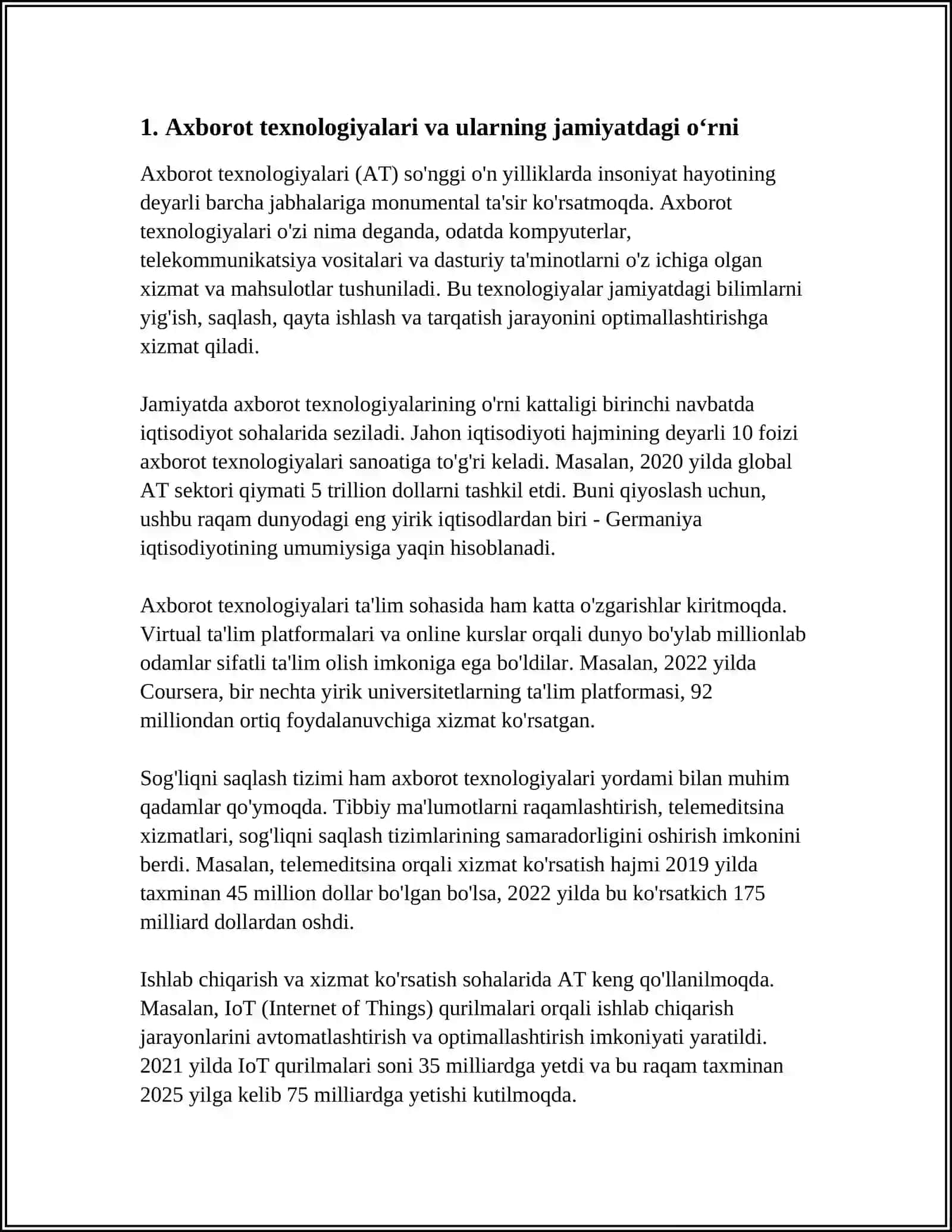 AXBOROT, MATNLAR BILAN ISHLASH VA MEDIA MADANIYAT 4