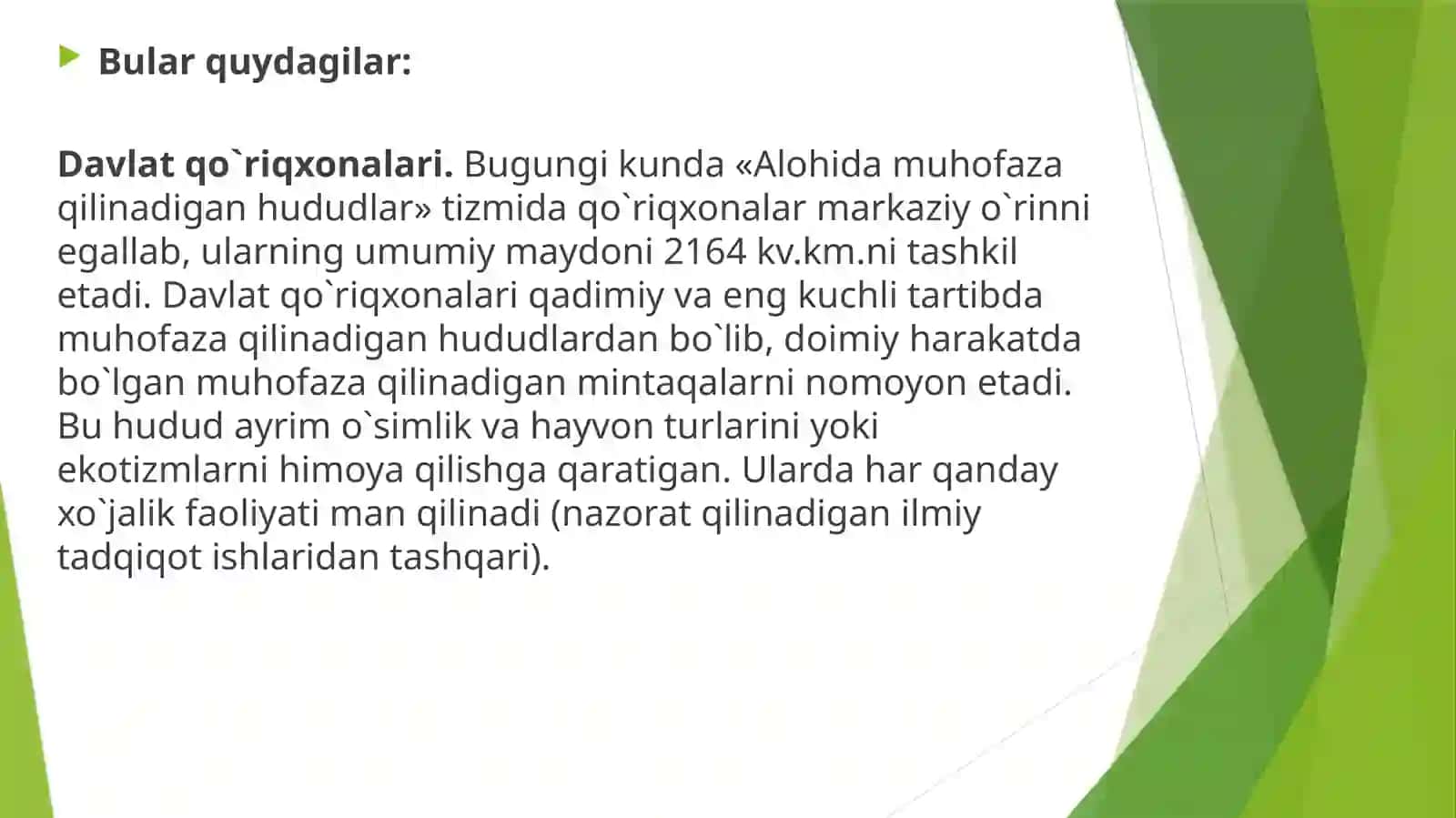 O‘zbekiston Respublikasining Alohida Muhofaza Etiladigan Tabiiy Hududlari 4