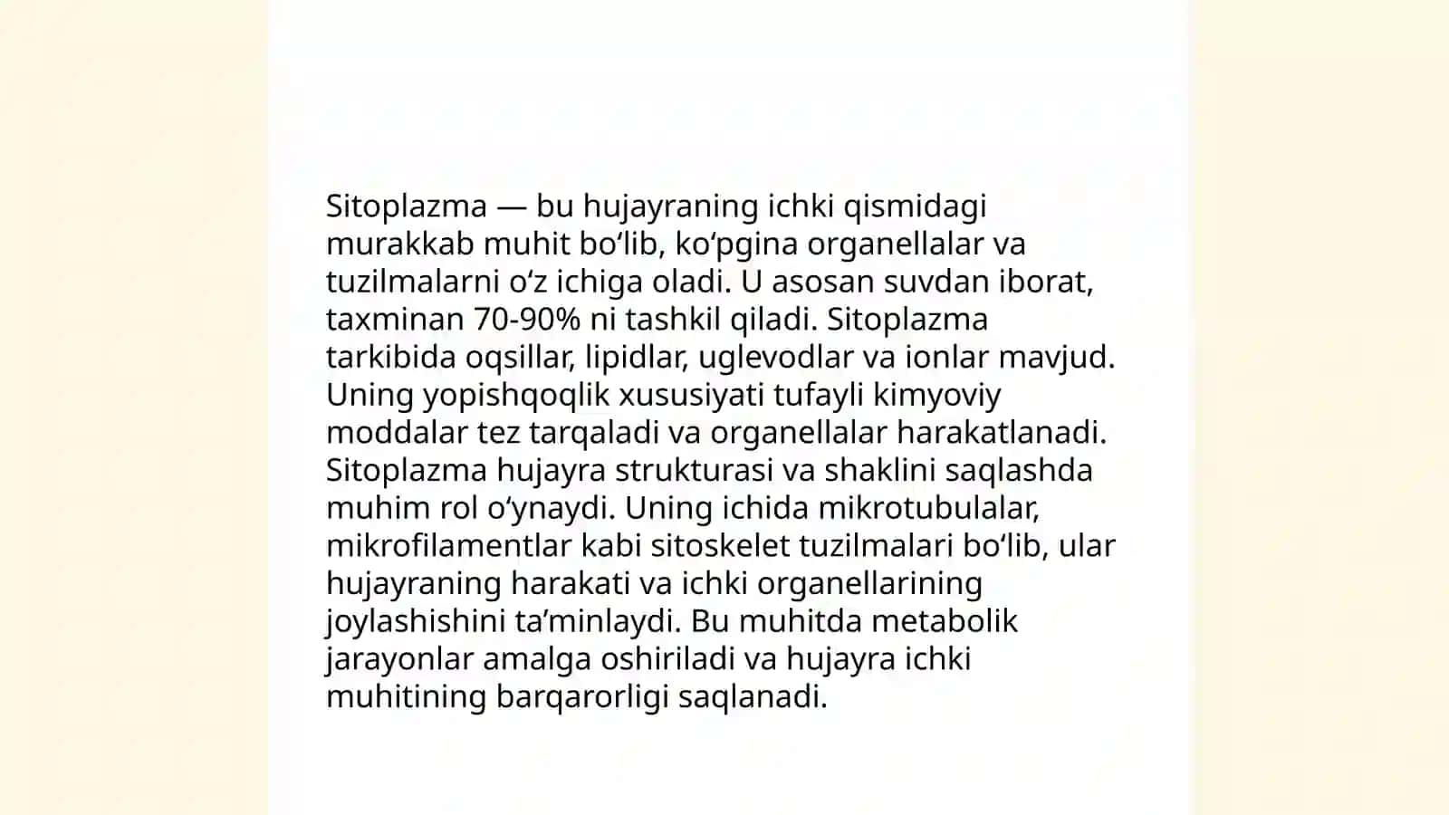 Sitoplazmaning tarkibiy qismlari 4