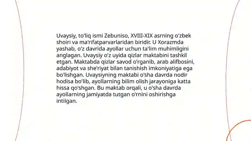 Jahon Otin Uvaysiy va uning qizlar maktabi 4