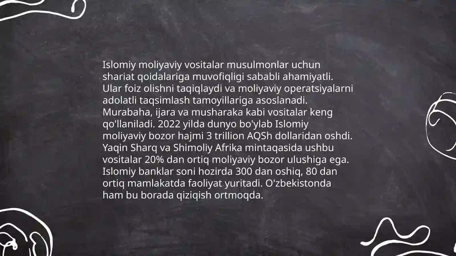 Moliya bozorida "Islom moliyasi"ning o'rni 4