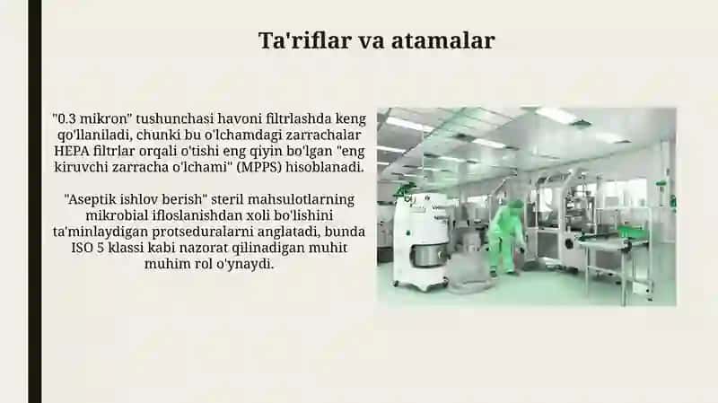 Farmastevtik ishlab chiqarishda xonalarni toza xavo bilan ta’minlash 4