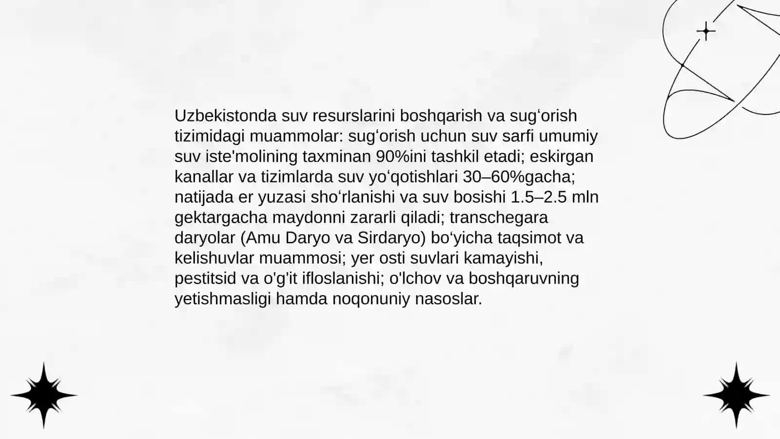 Oʻzbekistonda atrof-muhit holatini boshqarish muammolari 4