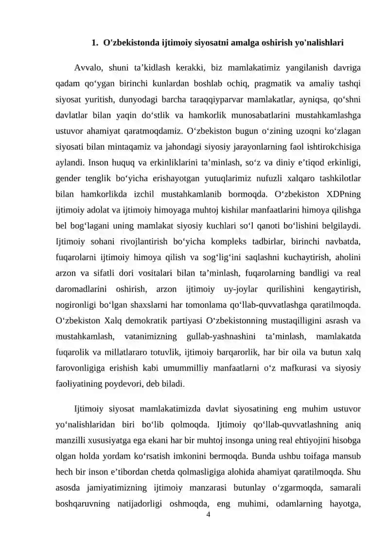 Ijtimoiy sohalarga jalb qilinayotgan invistitsiyalar samaradorligini oshirish yo'nalishlari 4