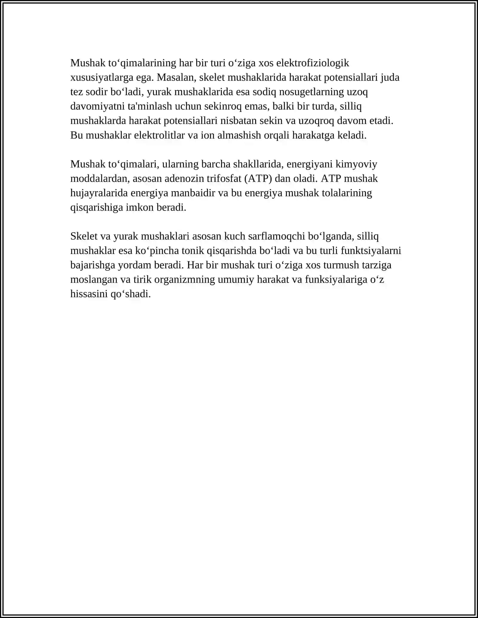 MUSKUL TIZIMI FIZIOLOGIYASI 4