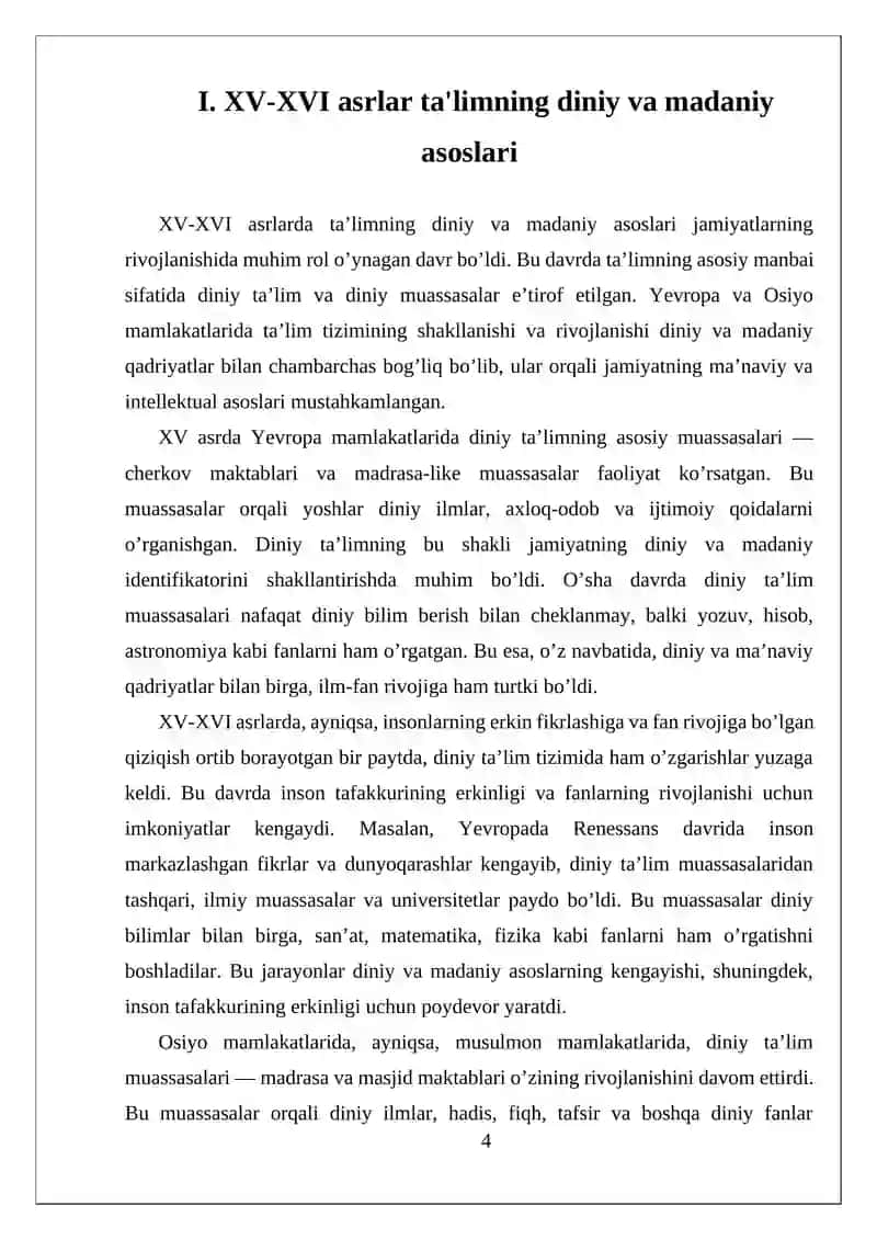 Tarbiya, Maktab va Ta'lim Tizimi 4