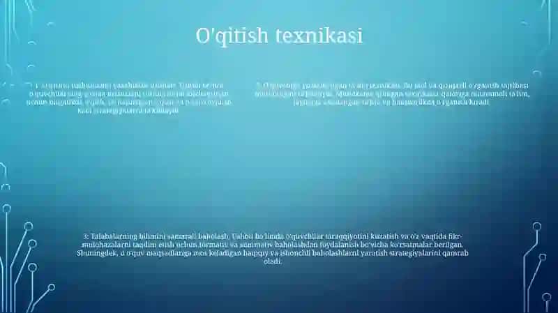 Maktabgacha Ta'Limda T Metodidan Foydalanish 4