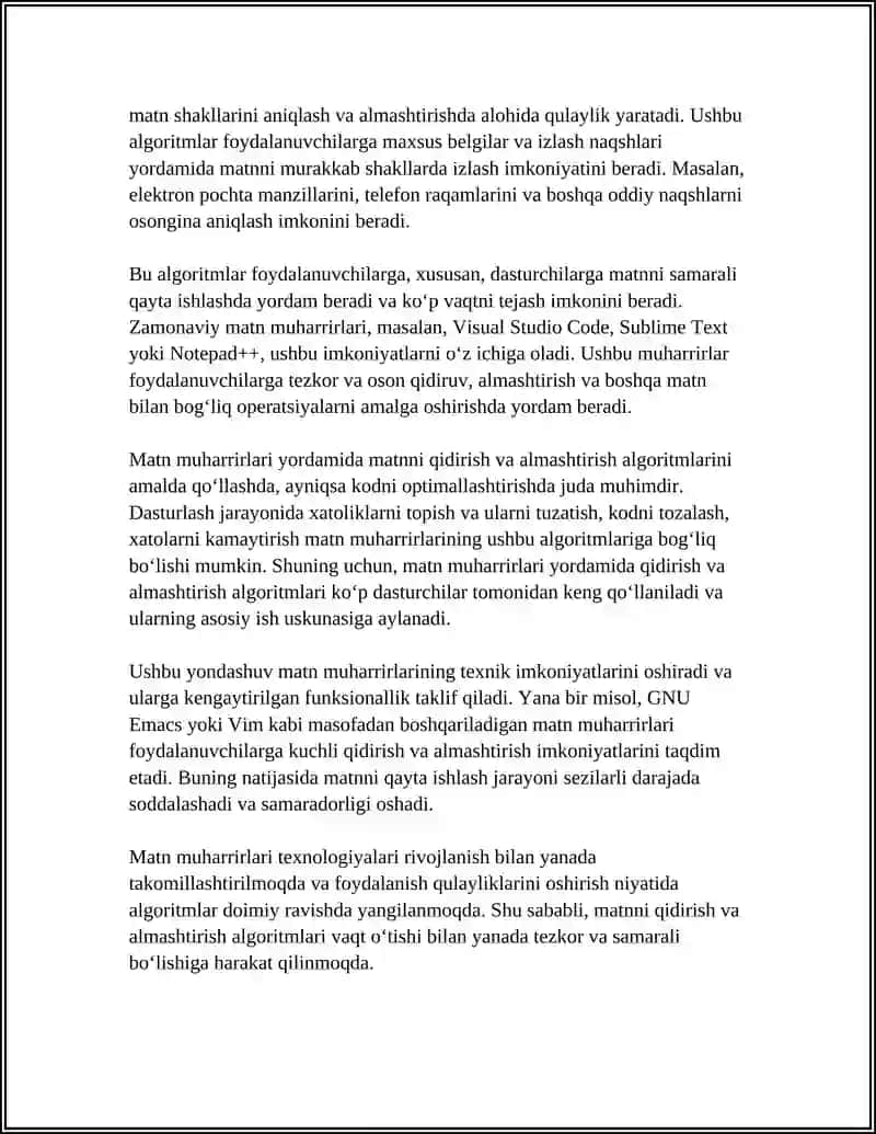 MATN MUHARRIRLARIDAN FOYDALANGAN HOLDA QAYTA ISHLASH DASTURLARI 4