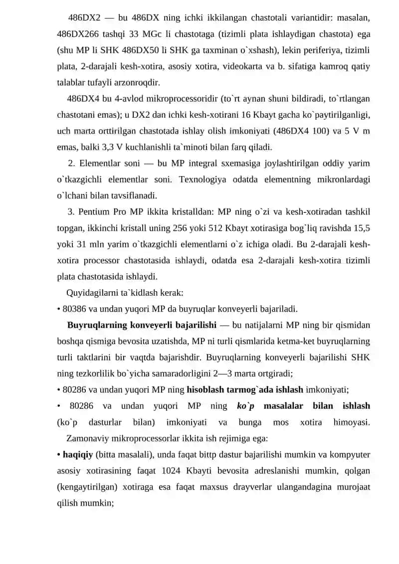 Mikroprosessorlar vatizim platalari 4