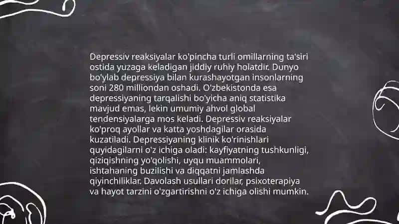 Stress va depressiya bilan bog'liq 4