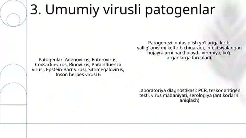 Pediatriyada Ko'P Uchrovchi Infeksiyalar Qo'Zg'Atuvchilari, Patogenezi, Laboratoriya Tashhisi 4