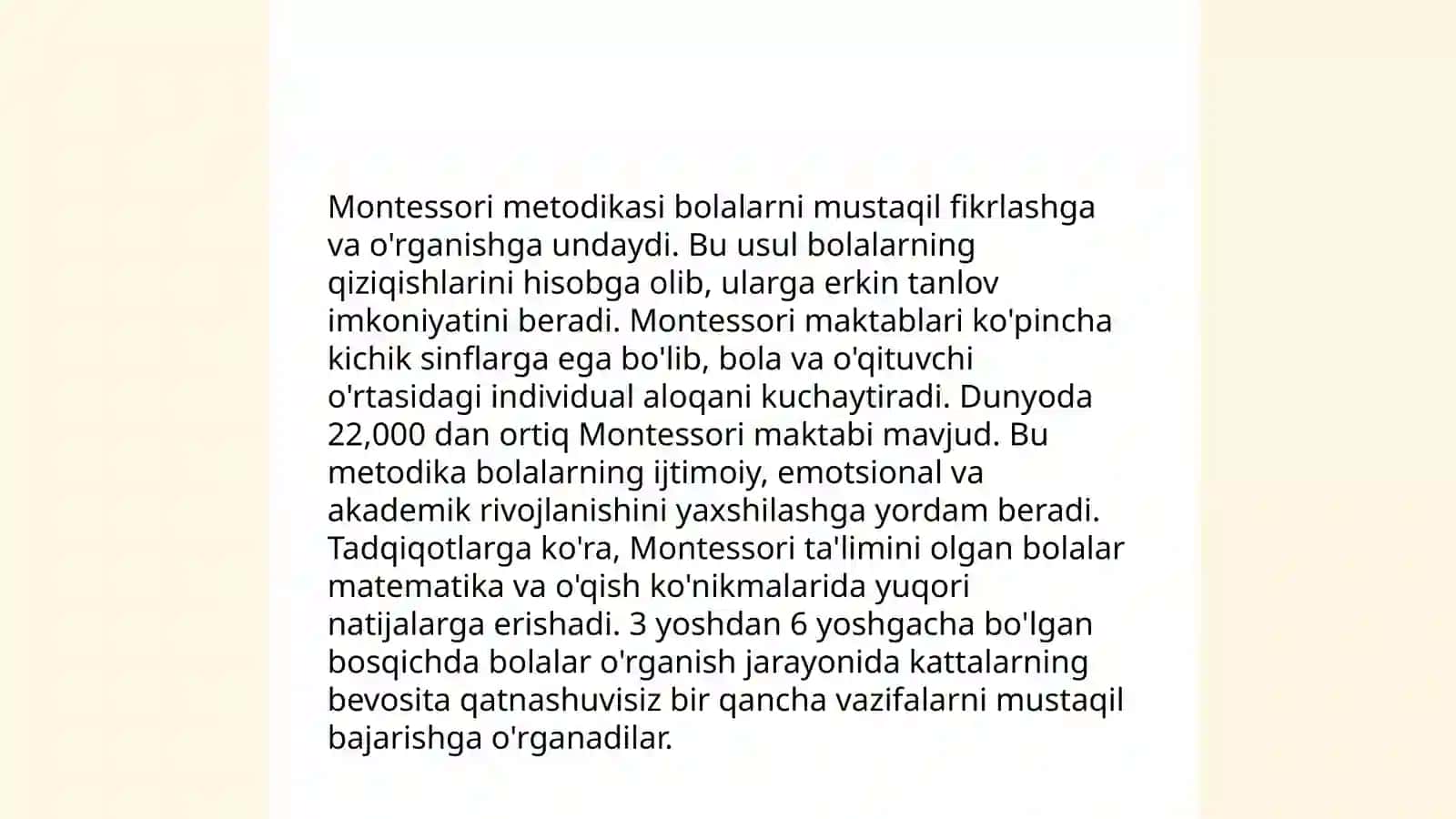 Maktabgacha ta'lim muassasalarida zamonaviy xalqaro o'quv dasturlari 4