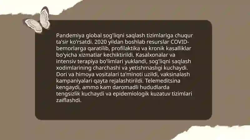 PandemiyaXXI asrning global muammosi va uning oqibatlari 4