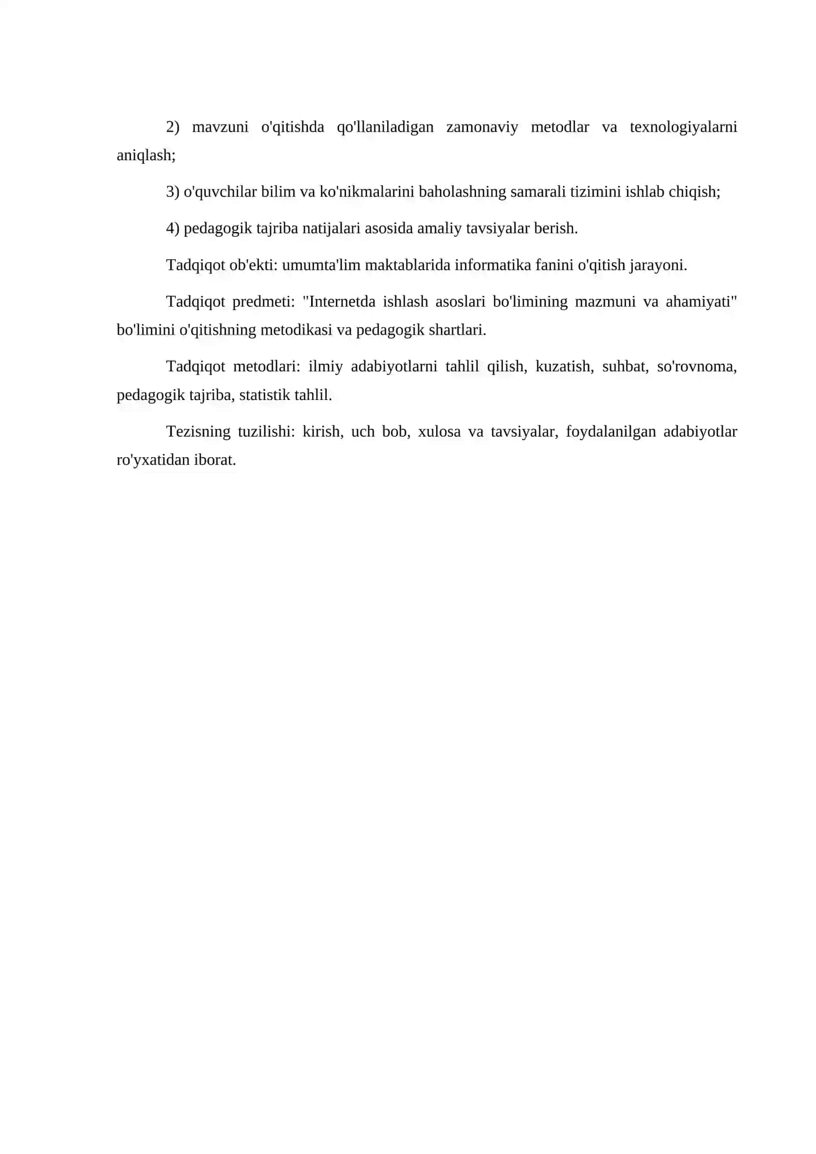 INTERNETDA ISHLASH ASOSLARI BO'LIMINING MAZMUNI VA AHAMIYATI 4