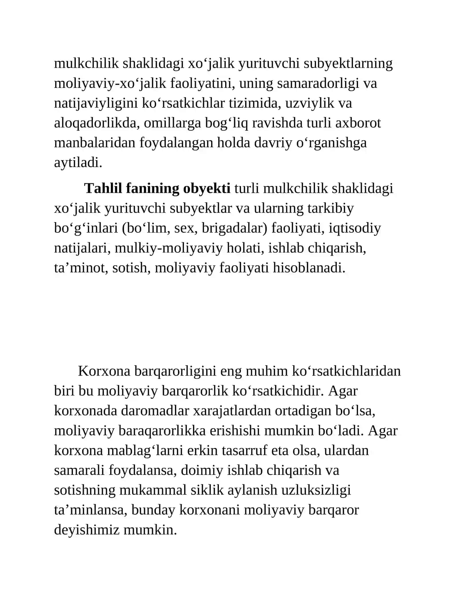 Moliyaviy barqarorlik tahlil 4