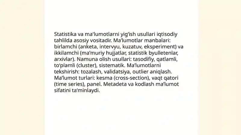 Iqtisodiy tahlilning metodi va usullari 4