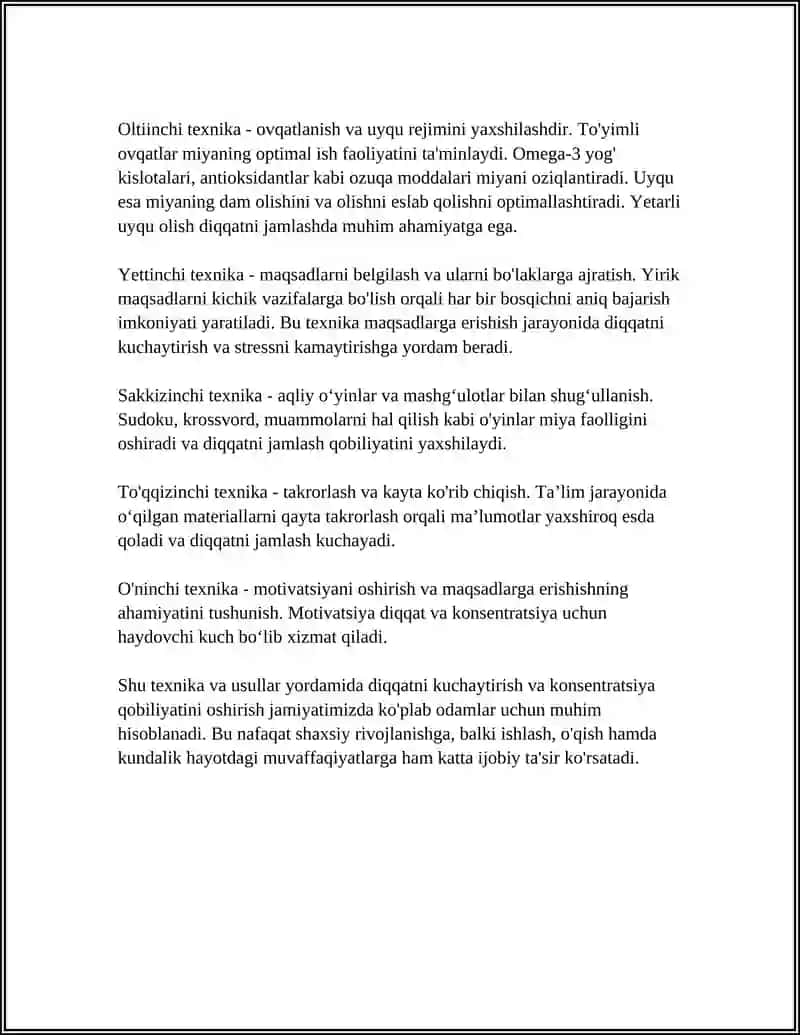 XOTIRA SAMARADORLIGINI OSHIRISH PSIXOLOGIK YÒLLARI 4