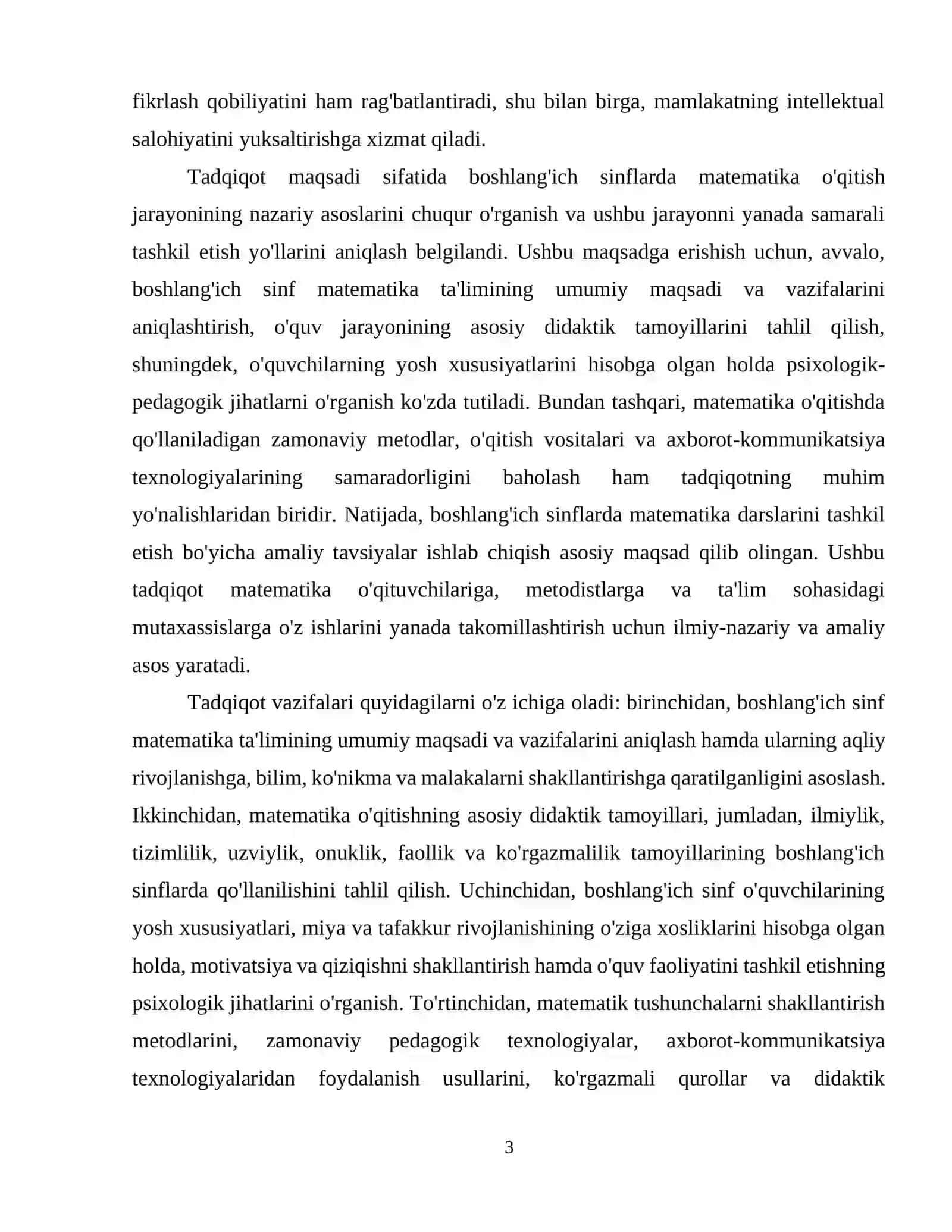 Boshlang’ich sinflarda matematika o’qitishning umumiy masalalari 4